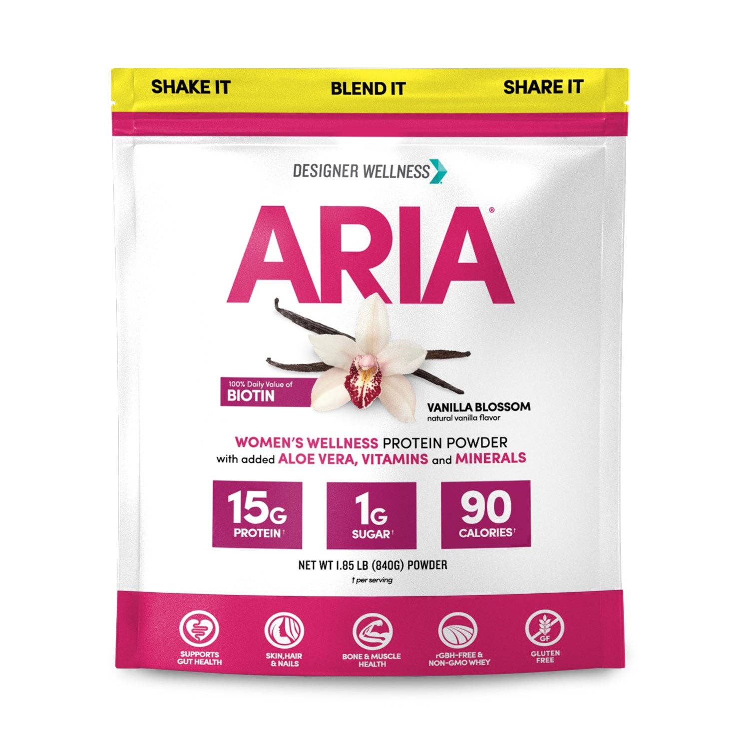 Aria: Women's Wellness Protein Powder 1.85 lb
