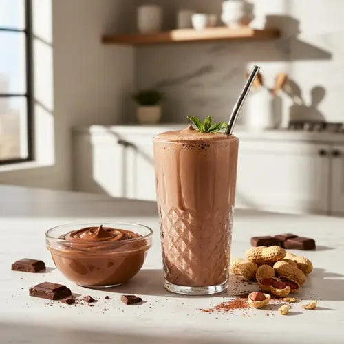 Chocolate Peanut Butter Shake and Pudding