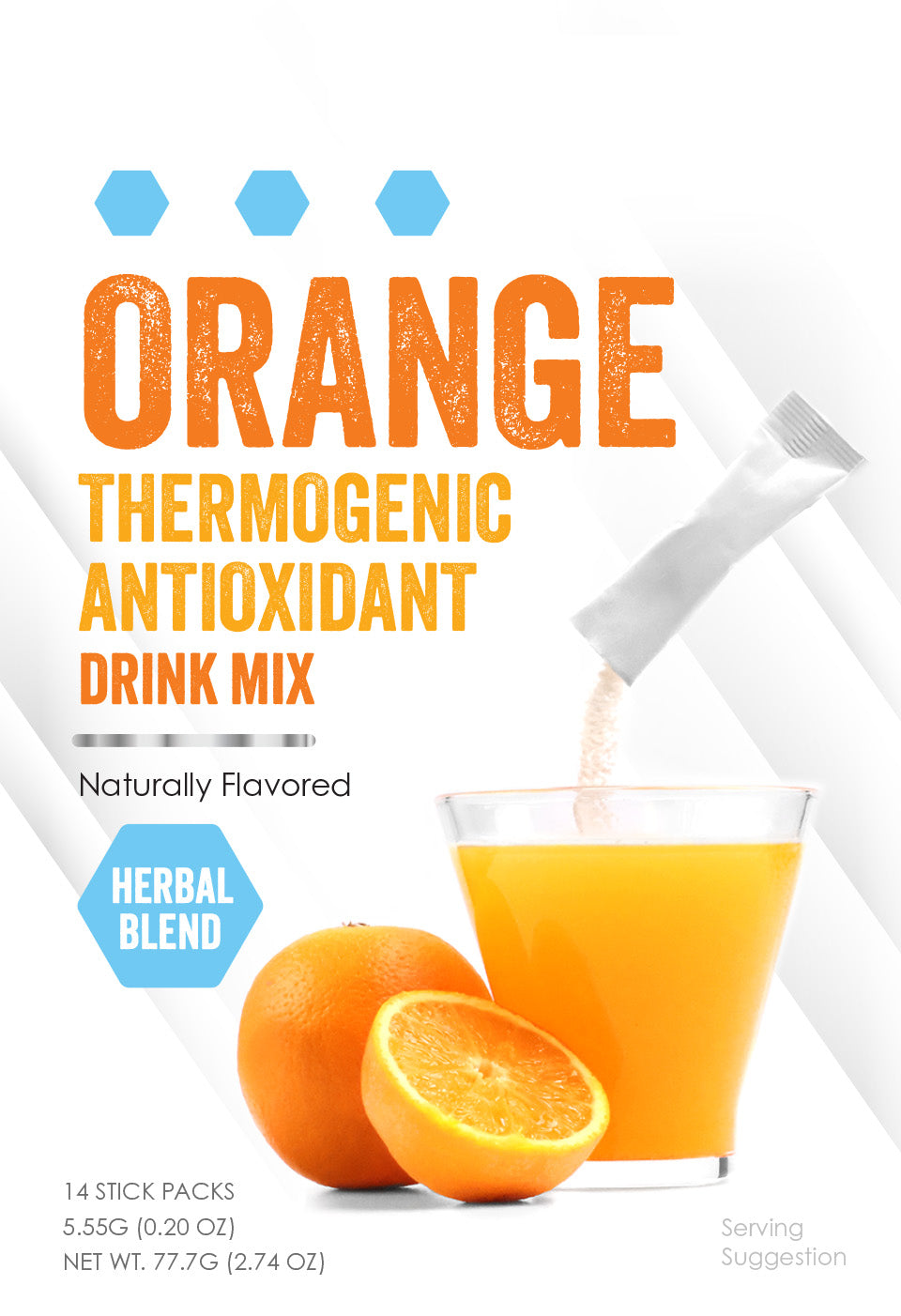 Orange Thermogenic Antioxidant Drink Mix