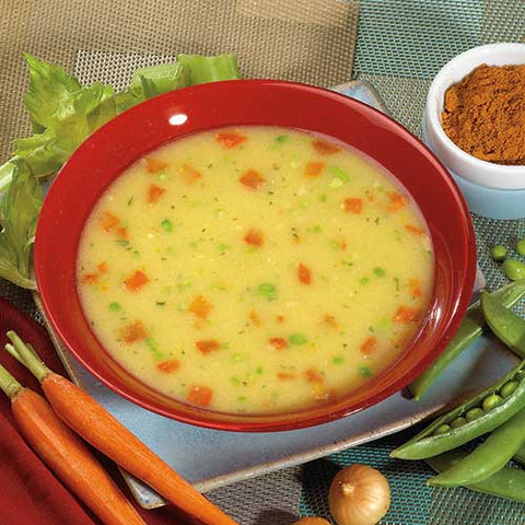 Cream of Chicken Soup with Vegetables