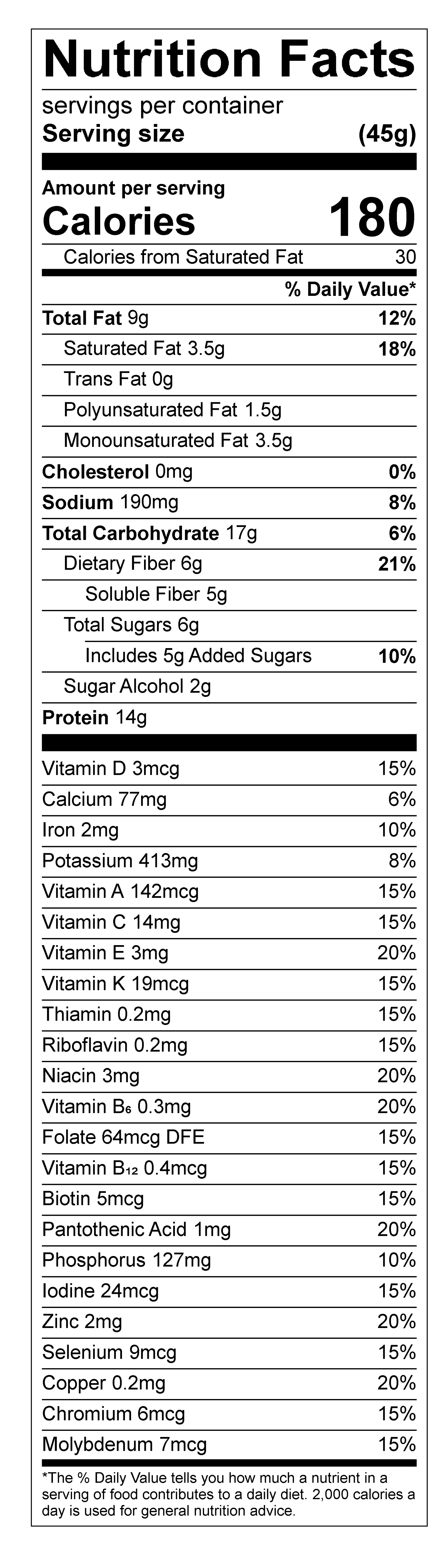 Chocolate Peanut Crisp Meal Bar