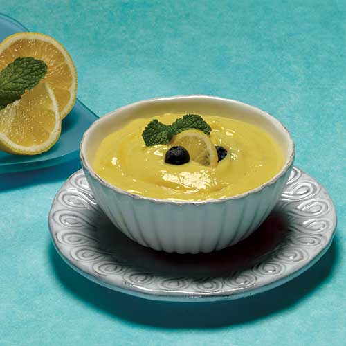 Tangy Lemon Pudding with Fiber