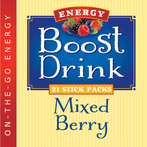 Mixed Berry Energy Boost Drink